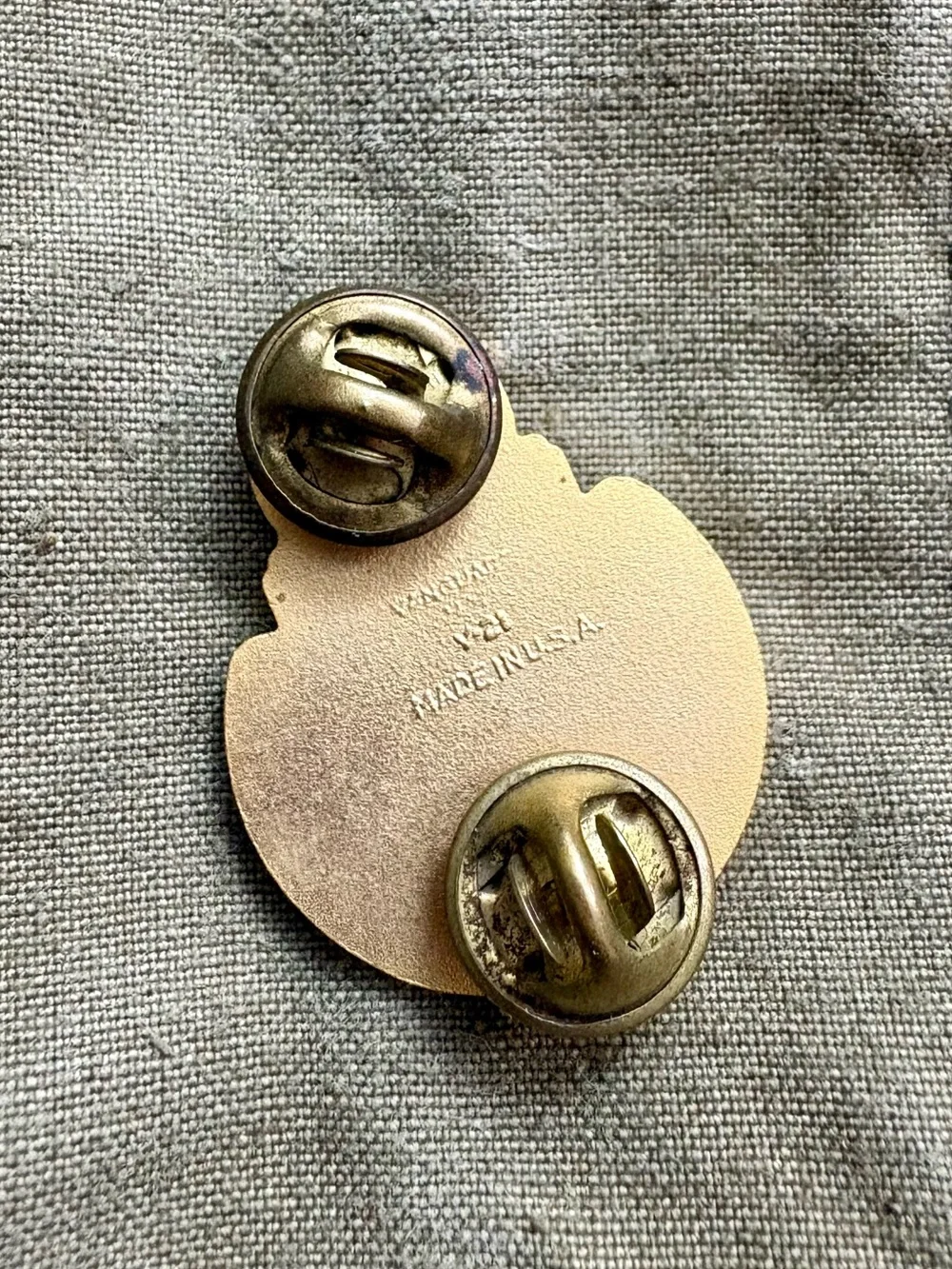 Pro Deo et Patria Blue & Gold Enamel Pin
